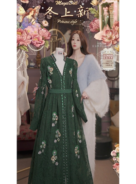 0204直播164 洛可可新春限定·斯嘉丽蔷薇·蕾丝连衣裙3件套