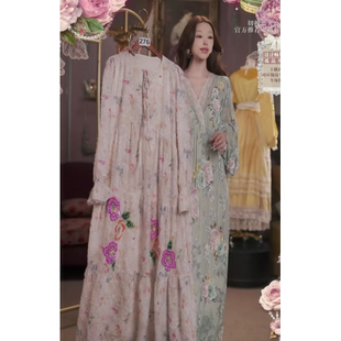 0306直播276高端焕新周新品 120 刺绣公主连衣裙裙80