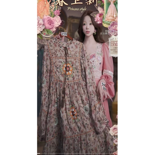 0317直播219高端春上新洛可可vintage富家千金刺绣公主裙80 120