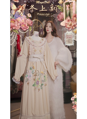 0123直播137 洛可可插画·爱丽丝花卉·连衣裙3件套