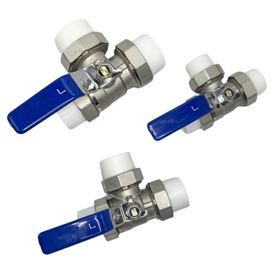 黄铜PPR25三通球阀太阳能热熔