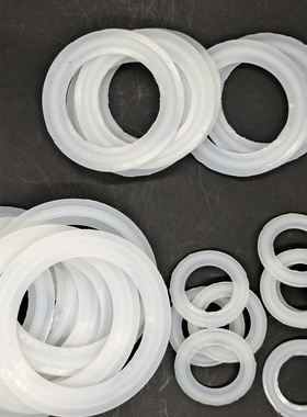 热熔PPR活接垫子带凸硅胶白色密封圈4分6分1寸40耐热硅胶垫橡胶圈