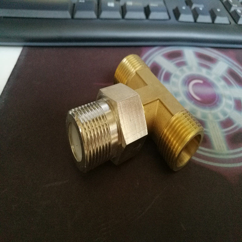 6分dn20燃气热水器带单向阀三通接头外丝三通止逆阀防倒流