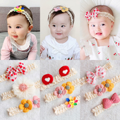 婴儿发带公主可爱超萌宝宝蝴蝶结头饰婴幼儿满月百天周岁过年发饰