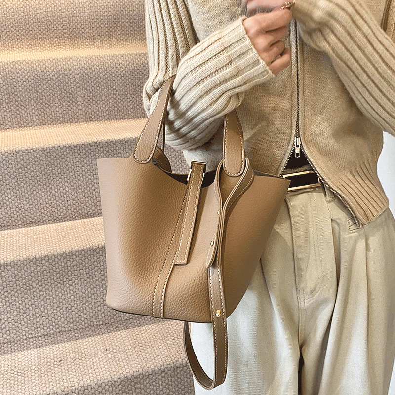 小众高级感包包女士2025新款爆款时尚水桶包网红洋气手提菜篮子包