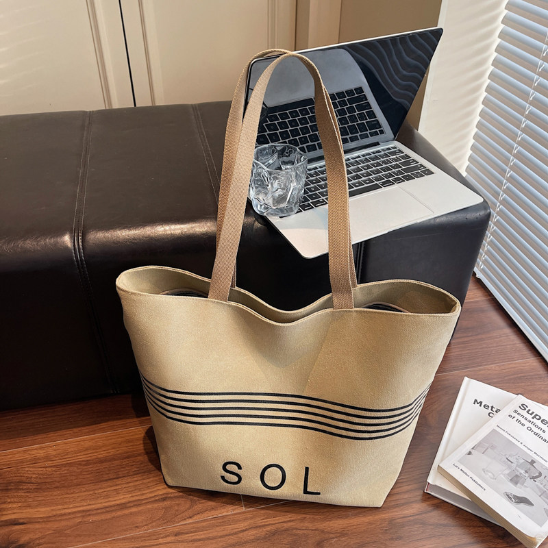 简约帆布托特包女2025新款通勤百搭大容量单肩包休闲手提腋下包包,箱包皮具/热销女包/男包,通用款女包,淘宝优惠券,粉丝福利购,淘宝优惠卷