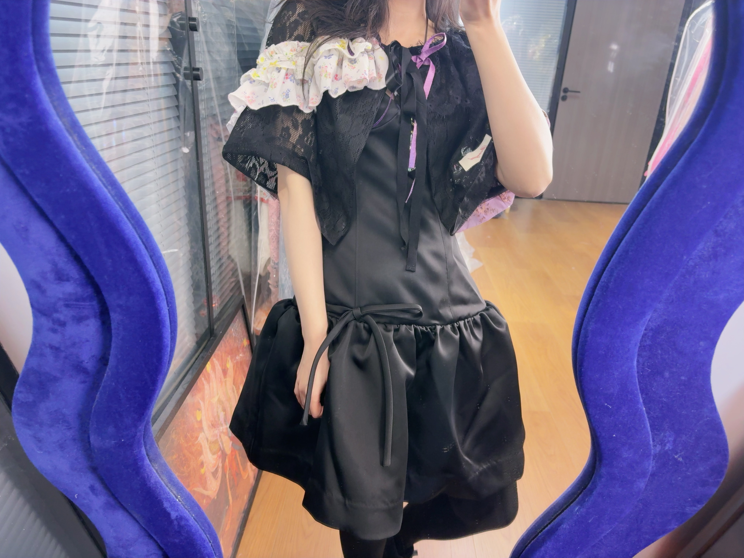 2025 SHUSHUTONG时尚气质优雅蝴蝶结吊带胸衣礼服吊带连衣裙