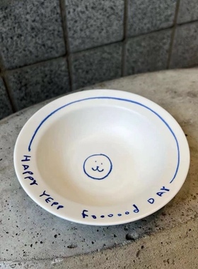 韩国ins博主同款手作yepp笑脸牛奶酸奶麦片碗碗甜品冰淇淋沙拉