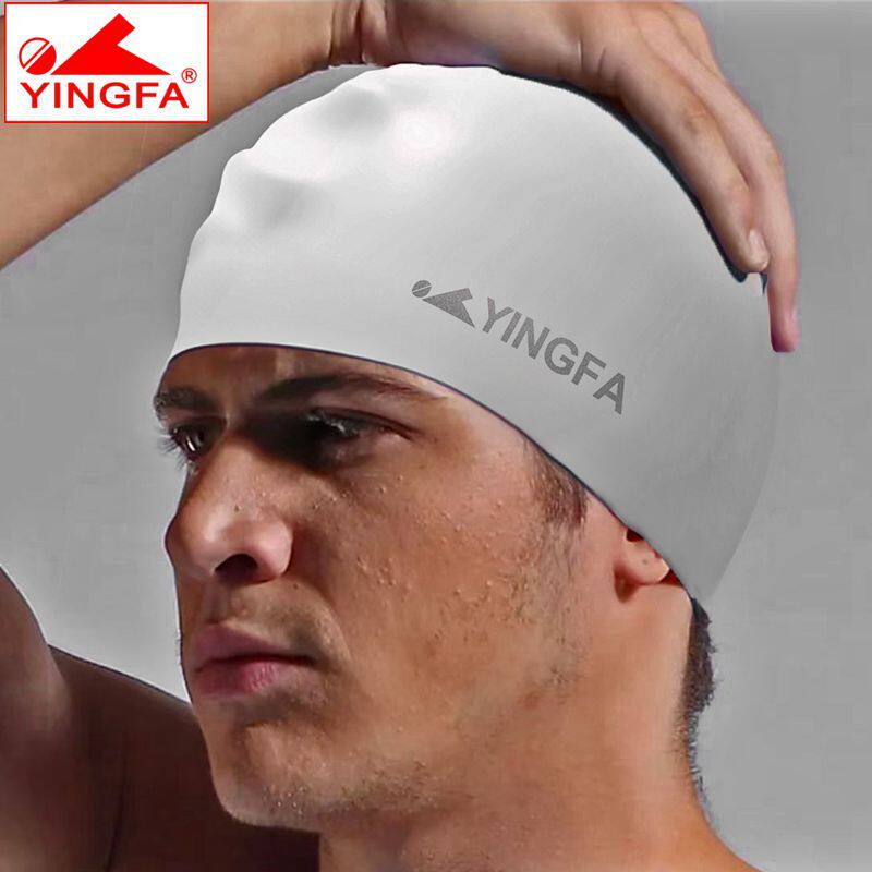 英发游泳帽男女体校训练硅胶