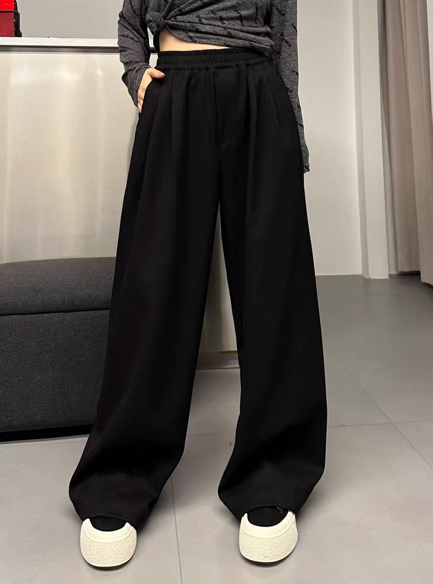 高腰休闲阔腿裤长裤拖地裤女裤