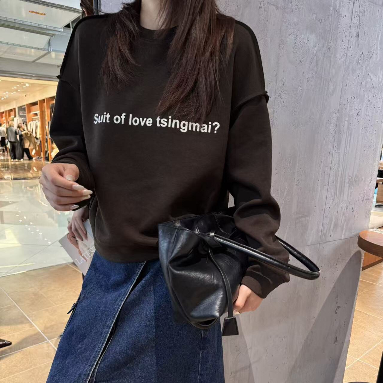 长袖卫衣女2026秋款新款德绒宽松圆领套头气质上衣减龄休闲外套潮