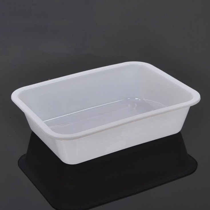 白色塑料盆方盒植物草木染工具