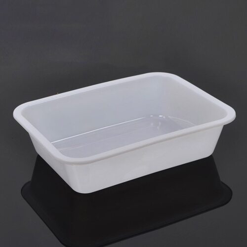 白色塑料盆方盒植物草木染工具