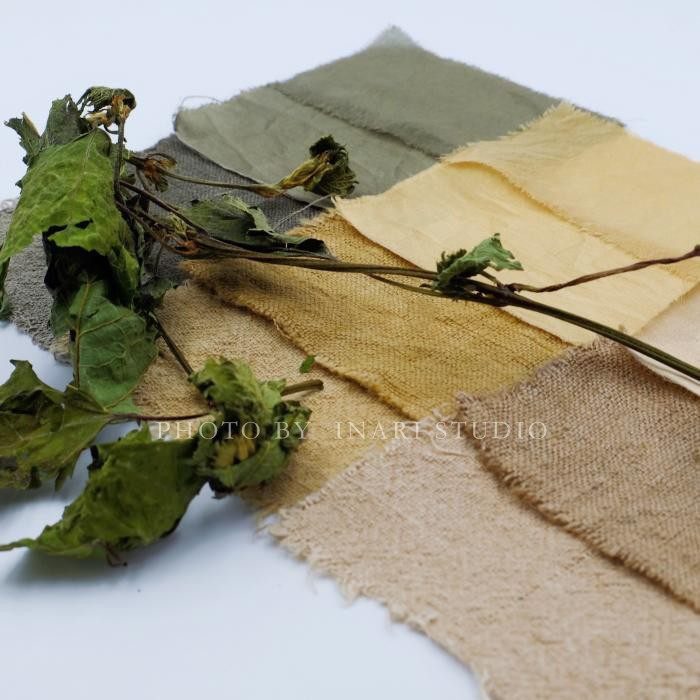 稻荷inari 刺麻 水河麻 贵州绿色系天然植物染料 草木染材手工diy