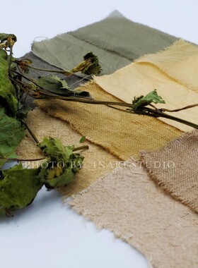 稻荷Inari 刺麻 水河麻 贵州绿色系天然植物染料 草木染材手工DIY
