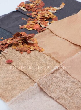 稻荷Inari 花生衣 花生皮 橙色系天然草木植物染料 手工扎染DIY