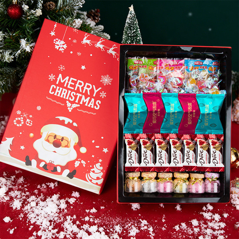 不二家糖果圣诞节礼物送小朋友零食大礼包德芙巧克力儿童生日礼物