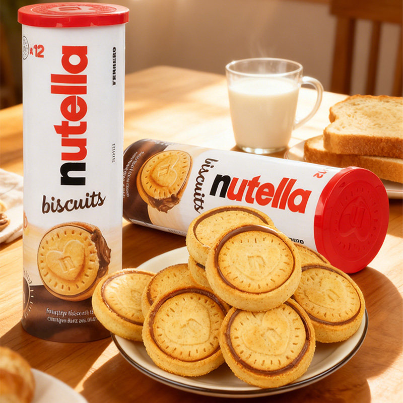 费列罗nutella榛子可可夹心饼干正品进口休闲下午茶办公儿童零食,零食/坚果/特产,夹心饼干,淘宝优惠券,粉丝福利购,淘宝优惠卷