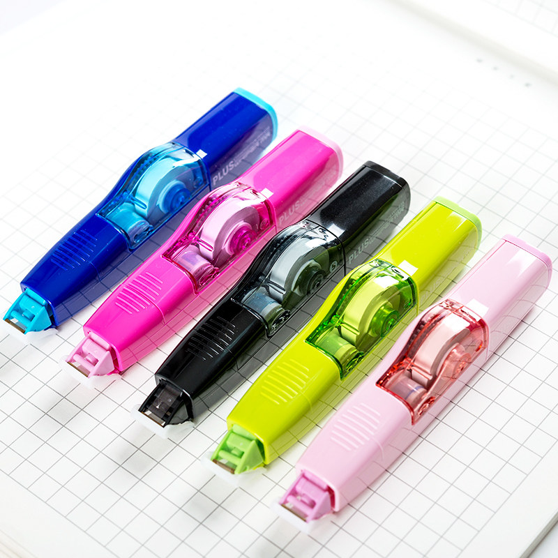 日本普乐士修正带替芯plus涂改带替换装专用换芯可换笔型涂改修改