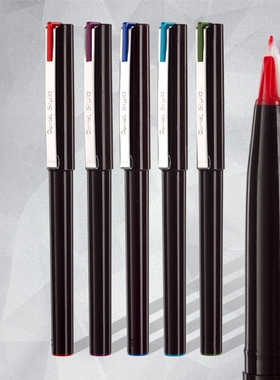 日本进口Pente派通stylo鸭嘴笔草图笔JM20-A纤维笔手绘勾线笔速写笔商务签字笔漫画绘图笔设计草图笔黑签名笔