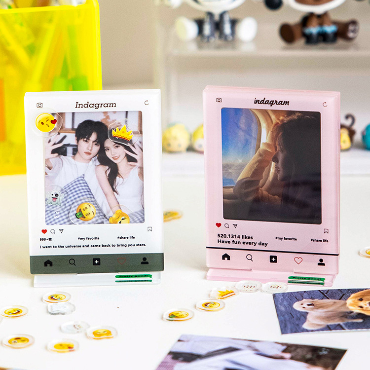 亚克力diy摇摇乐相框3寸拍立得