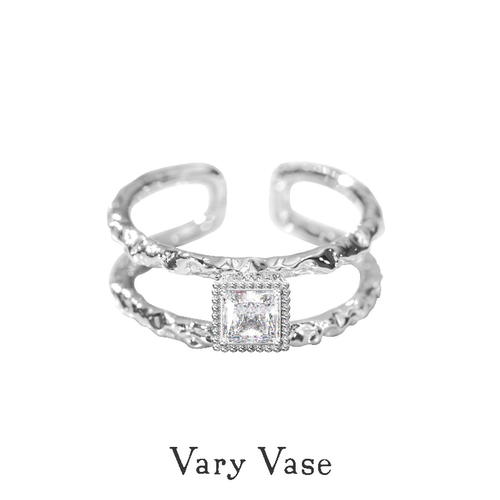 VaryVase纯银锆石戒指
