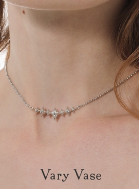 Vary Vase原创繁星项链 纯银简约精致锁骨链高级感