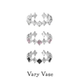 Vary Vase原创星星戒指 纯银精致小众设计开口可调节