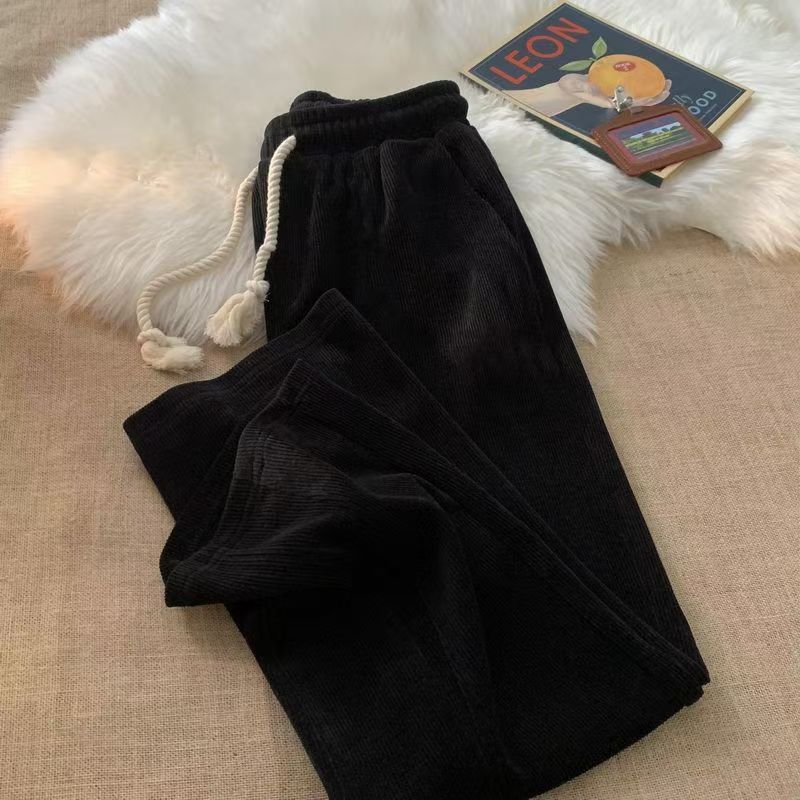 灯芯绒裤子男女复古卫裤宽松休闲