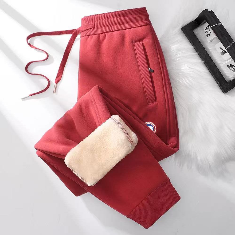 大鹅冬羊羔绒卫裤加绒加厚妈妈裤口袋拉链防风保暖松紧高腰灯笼裤,女装/女士精品,卫裤,淘宝优惠券,粉丝福利购,淘宝优惠卷