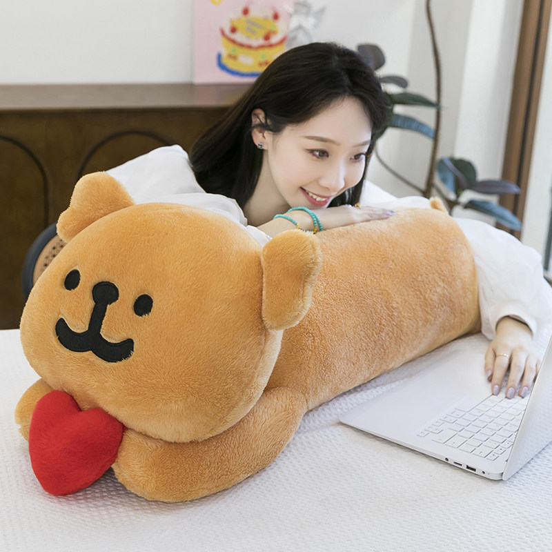 礼品线条狗抱枕毛绒玩具男女生睡觉夹腿长条孕妇沙发靠垫小狗玩偶