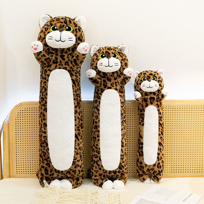 特大号新款豹纹猫咪毛绒