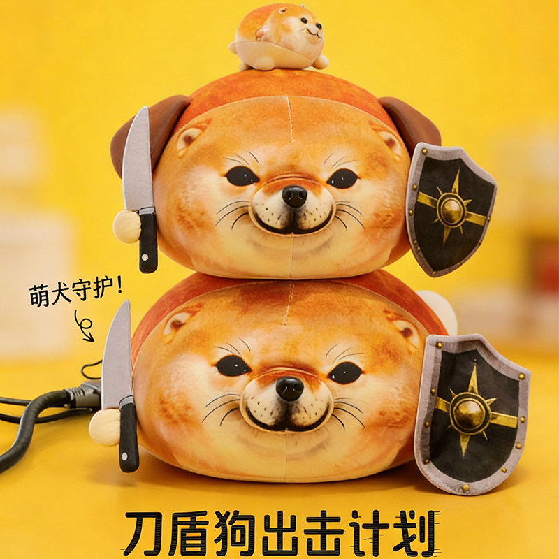 特大号我的刀盾柴犬狗抽