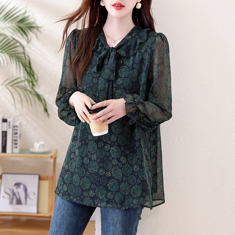 洋气百搭系带遮肉显瘦上衣