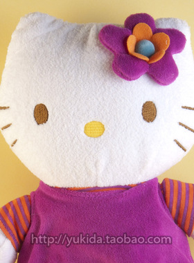 Sanrio法国正版三丽鸥玫瑰hell kitty 毛绒布艺类玩具公仔 哈喽猫