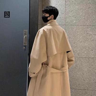 风衣外套男中长款2024秋冬新款