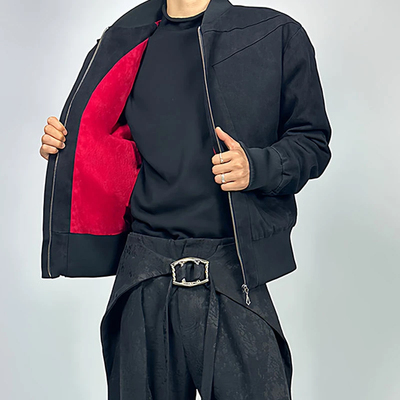 美式复古倒三角硬汉外套男款