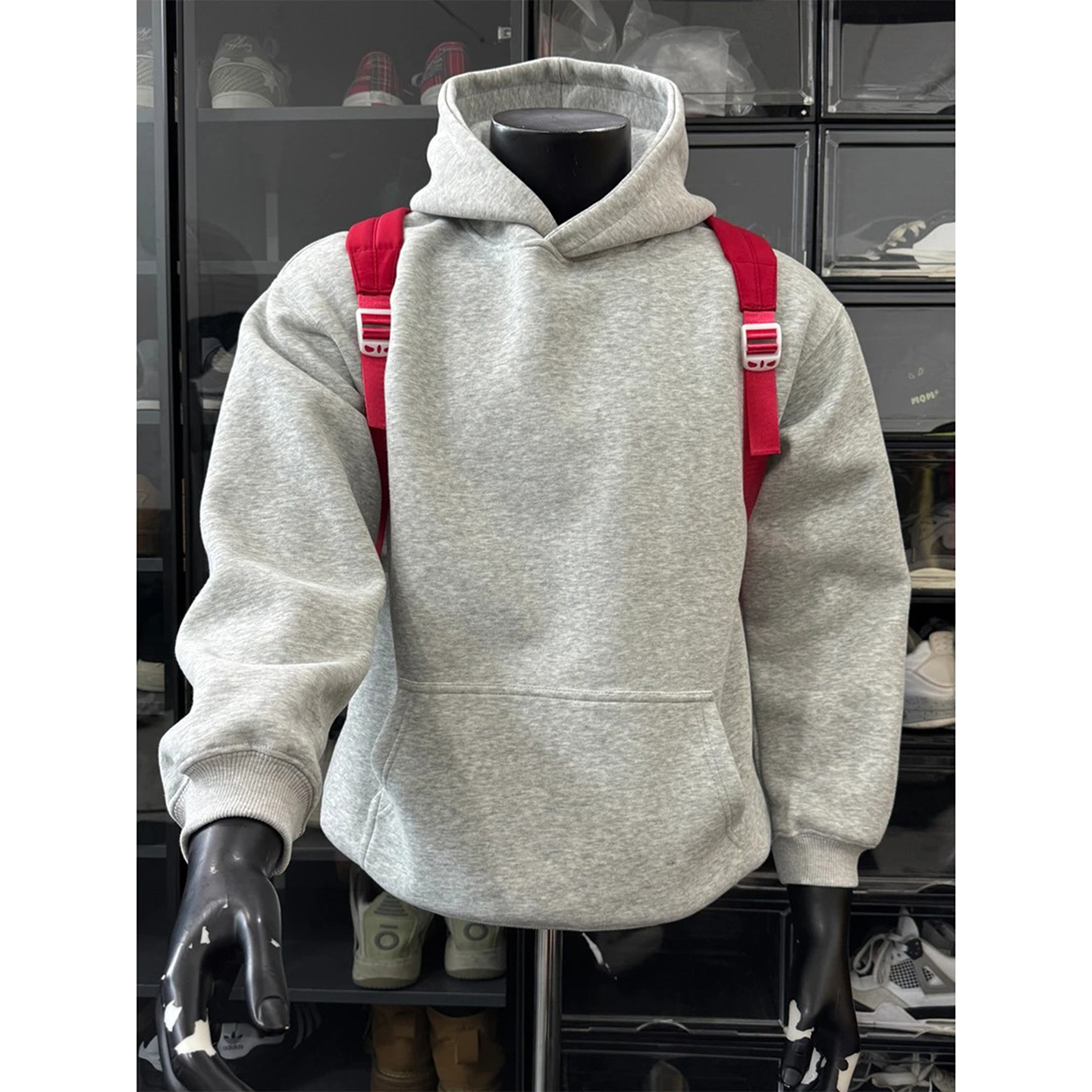 美式重磅连帽卫衣男款春秋