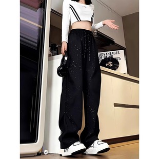 满天星裤子潮牌痞帅炸街男夏季褶皱伞兵裤设计感嘻哈休闲宽松长裤