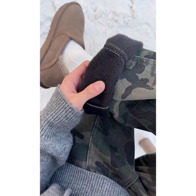 美式复古迷彩牛仔裤男款