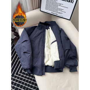 飞行员棉服外套户外三防工装 美式 冲锋衣 夹克棉衣男冬季 藏青色短款