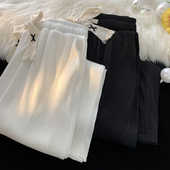 冰丝裤 宽松直筒百搭阔腿休闲长裤 子男士 ins高街运动裤 春夏季 薄款