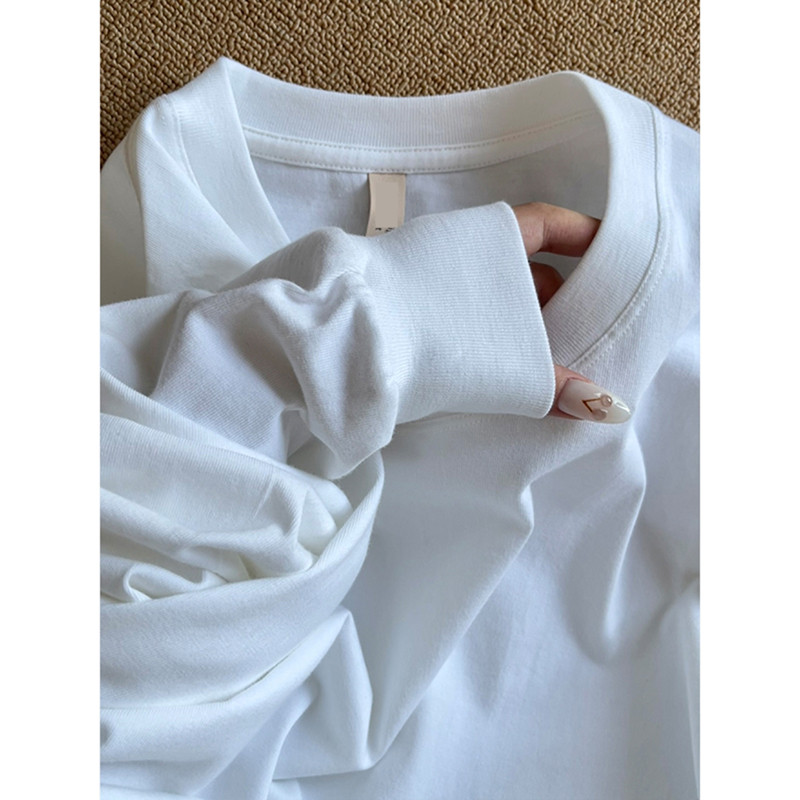 320g重磅纯棉长袖t恤男