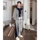 配裤 韩系穿搭高级感翻领卫衣男款 设计感小众2025超火套装 子一整套