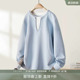 外套正肩春秋上衣 新款 IHIMI海谧今年流行爆款 宽松卫衣女2025秋季