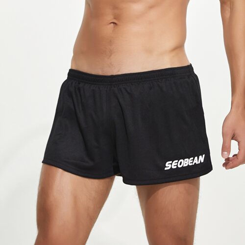 SEOBEAN/希宾透气短裤运动男士款夏季跑步速干训练健身系带裤子