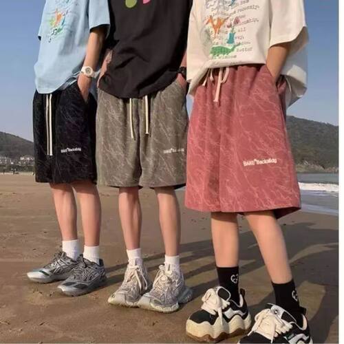2026新款潮牌痞帅炸街短裤夏季爆款美式宽松百搭运动休闲五分裤男