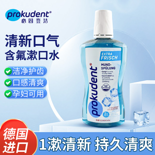 德国prokudent必固登洁成人漱口水含氟清新口气防龋无酒精