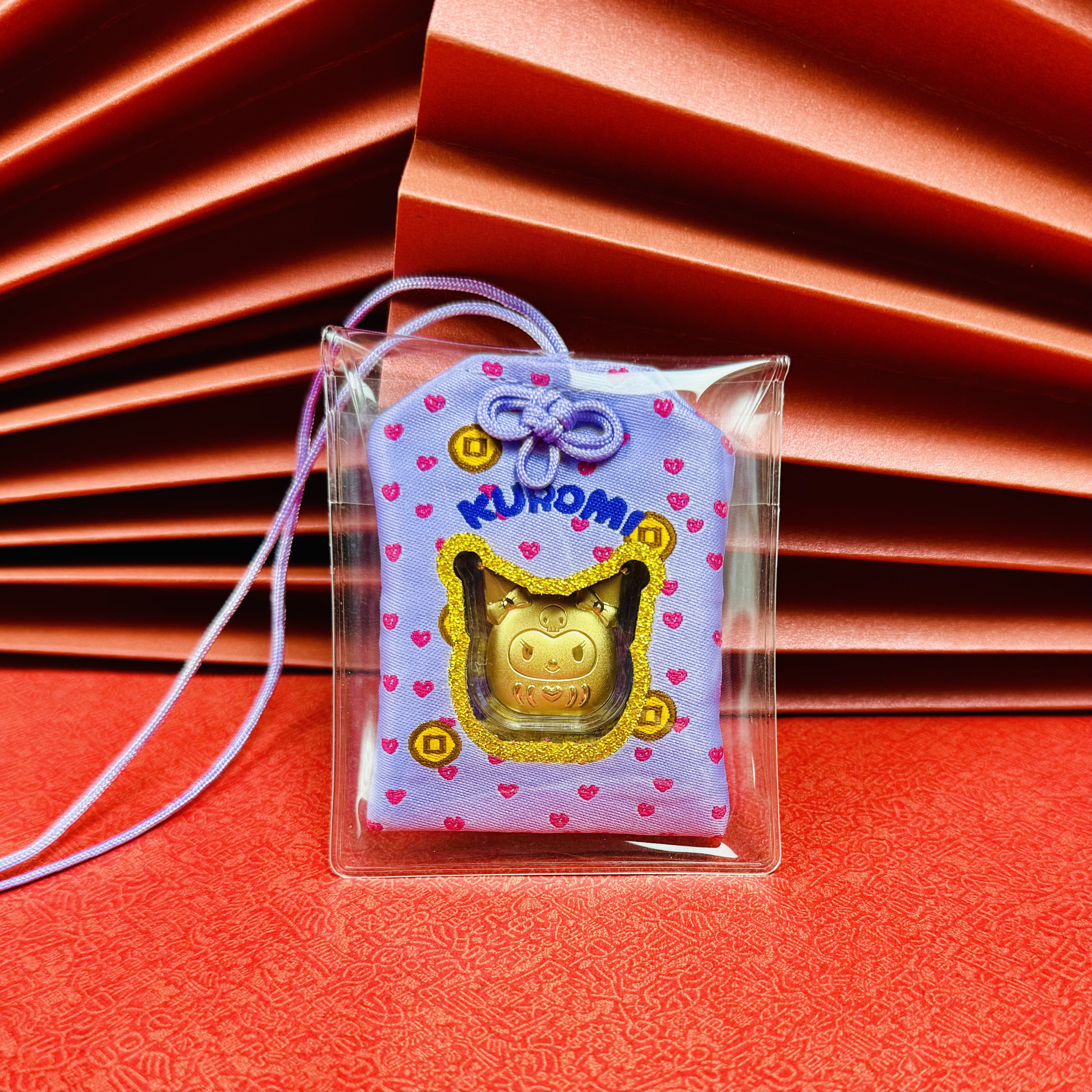 中国风黄金三丽鸥金币御守黄金玉桂狗包挂件手机链送朋友生日礼物