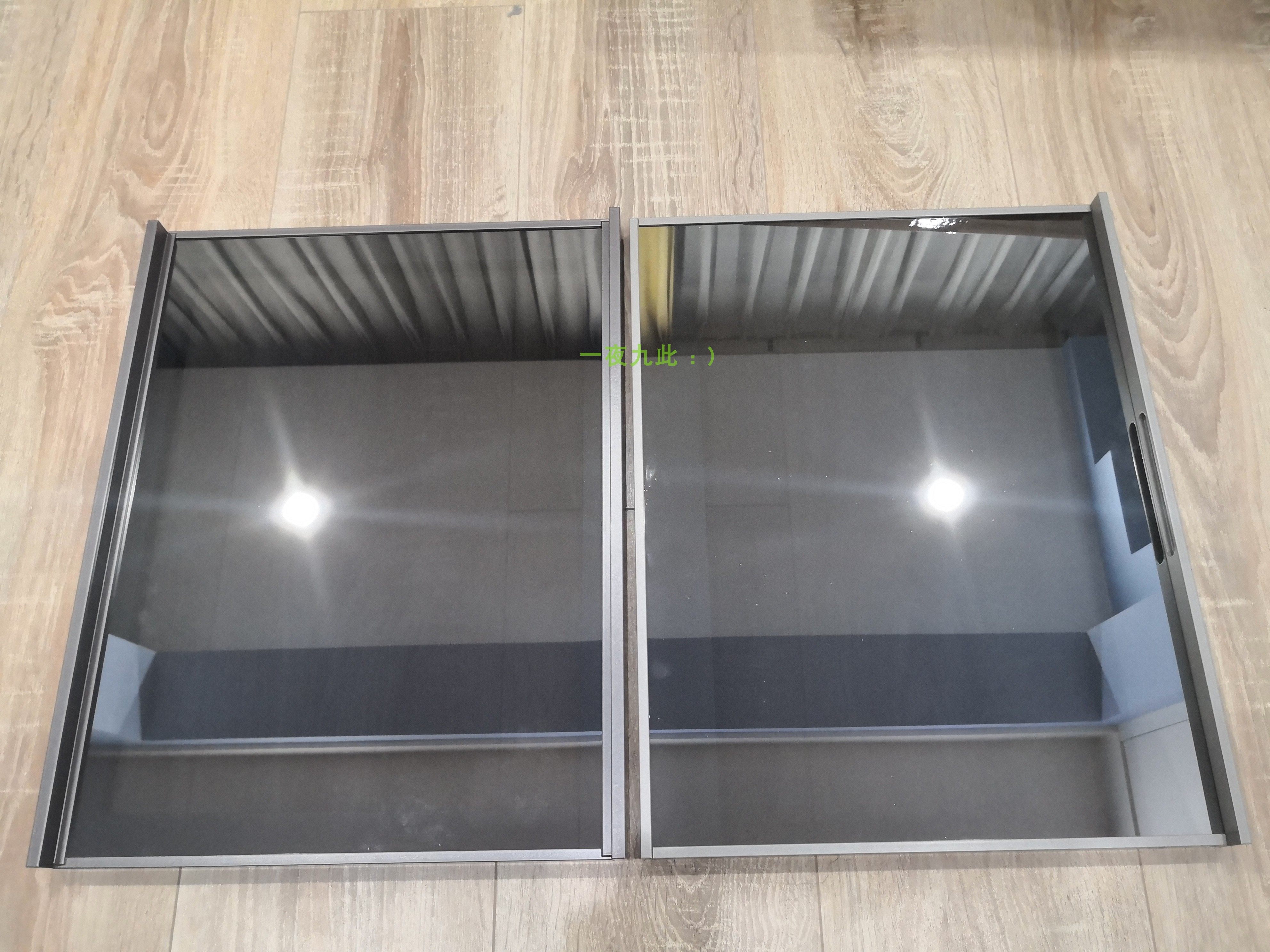 文信工厂爱格——铝框玻璃门铝框门板激光豪迈